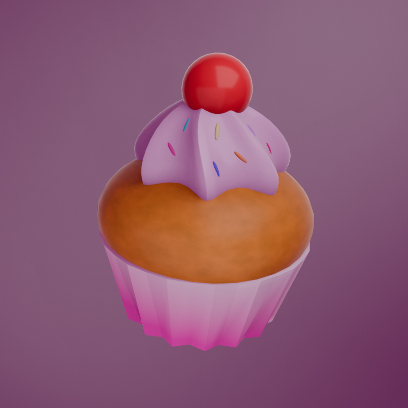 3d cupcake