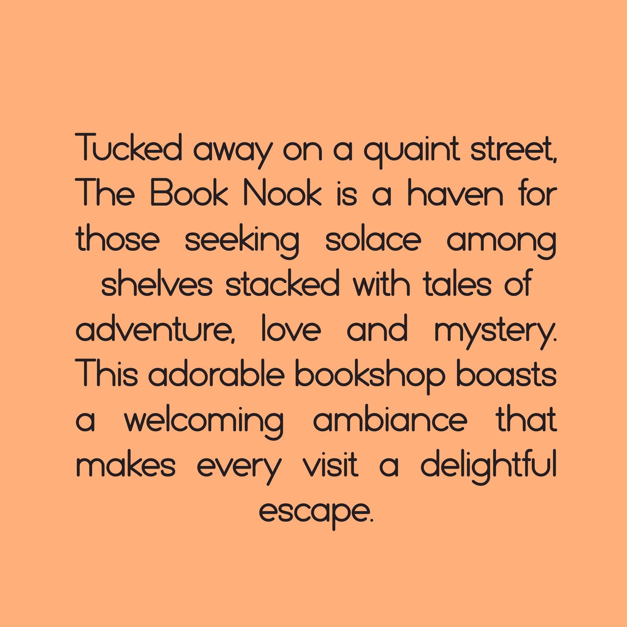 book nook brief description