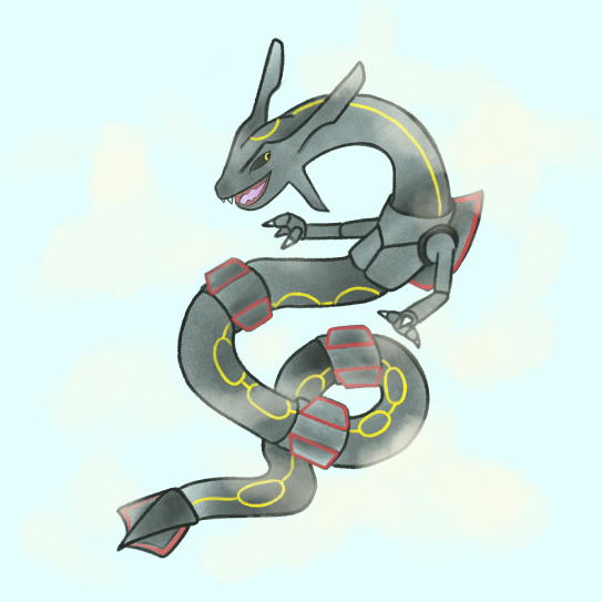 rayquaza pokemon fanart